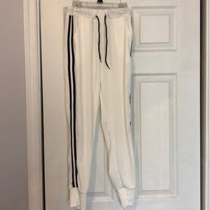 White Zaful joggers